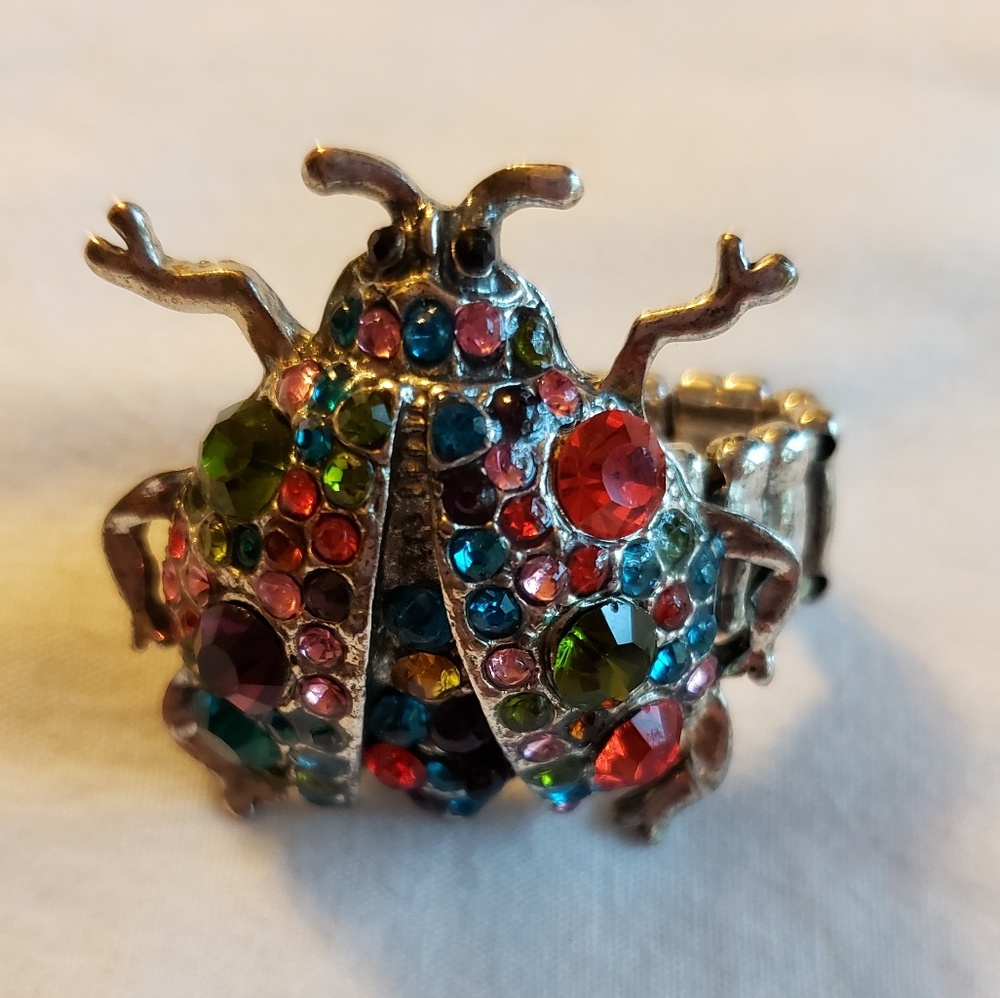 Ladybug Adjustable Ring